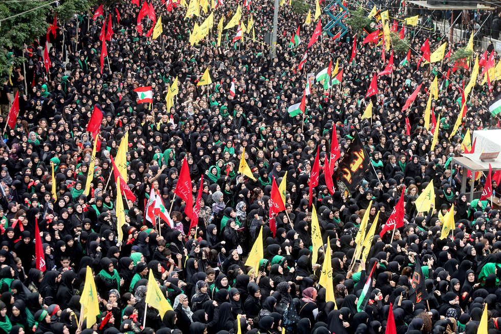 Hezbollah's Ashura parade links activism with religious fervor
